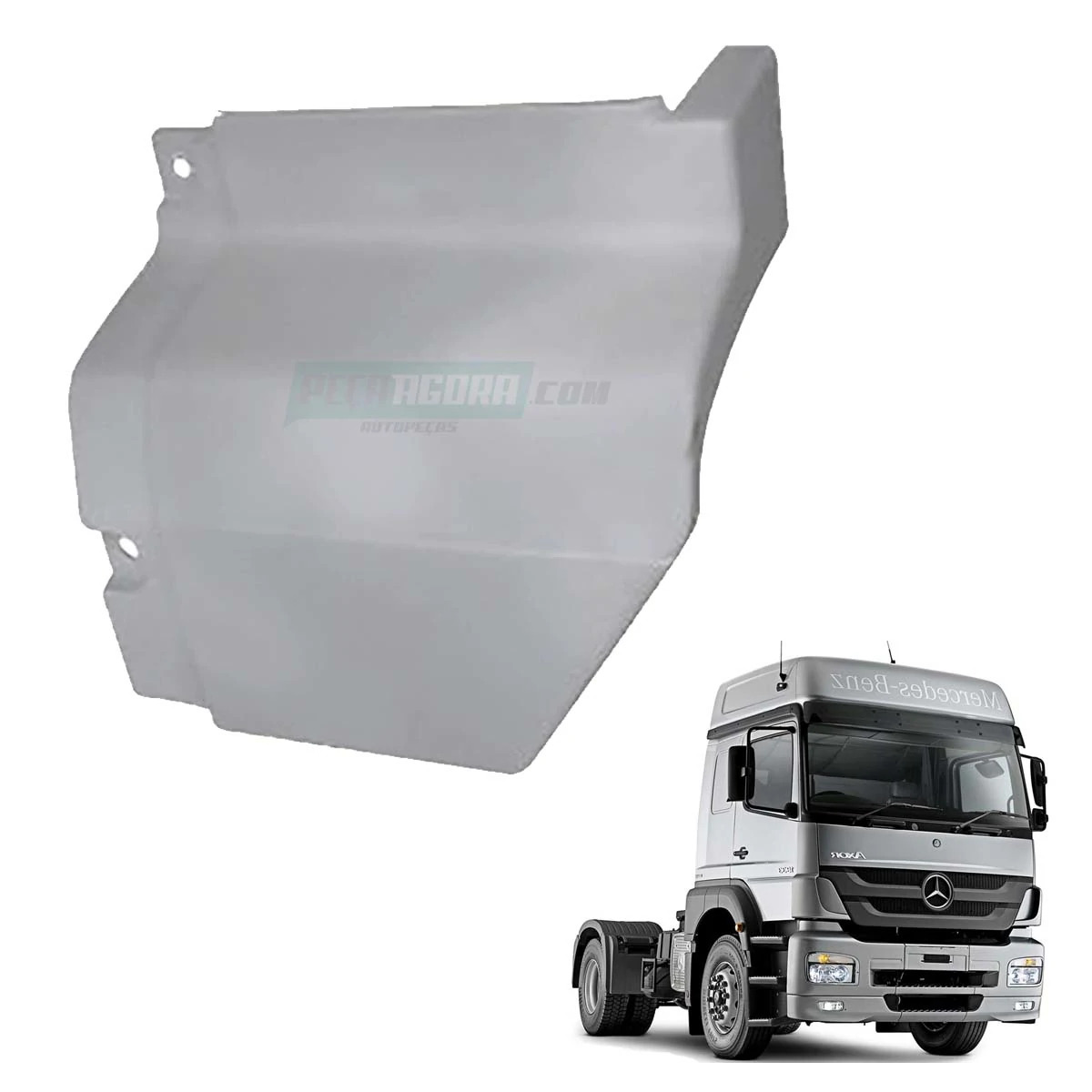 EXTENSAO PARALAMA TRASEIRO ESQUERDO CABINE MB AXOR 1933 2831 (9408810423-FBC364)