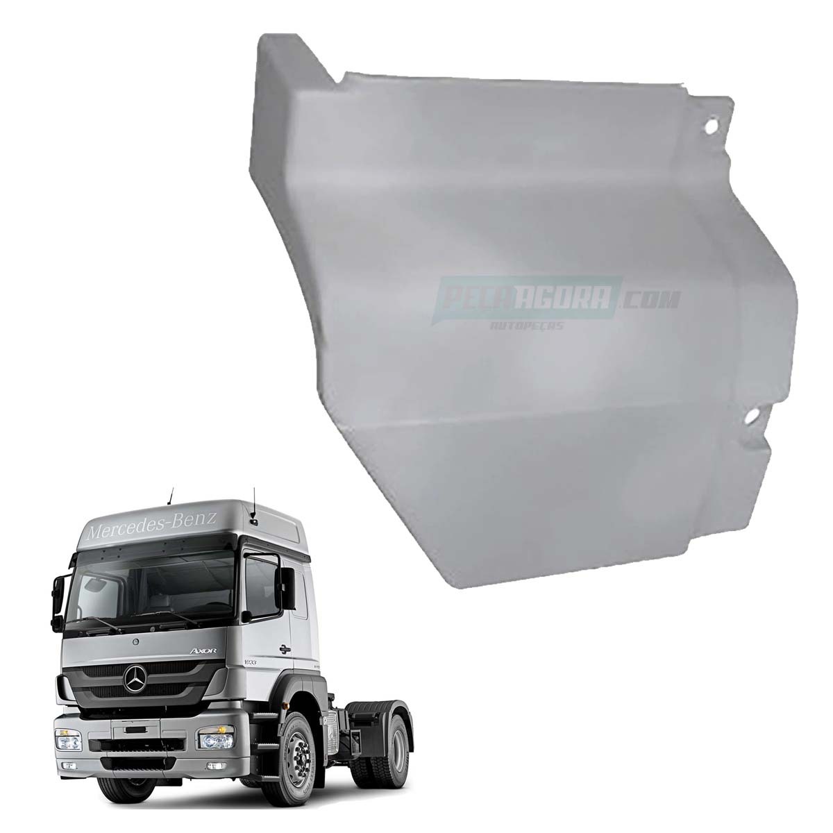 EXTENSAO PARALAMA TRASEIRO DIREITO CABINE MB AXOR 1933 2831 (9408810424-FBC363)