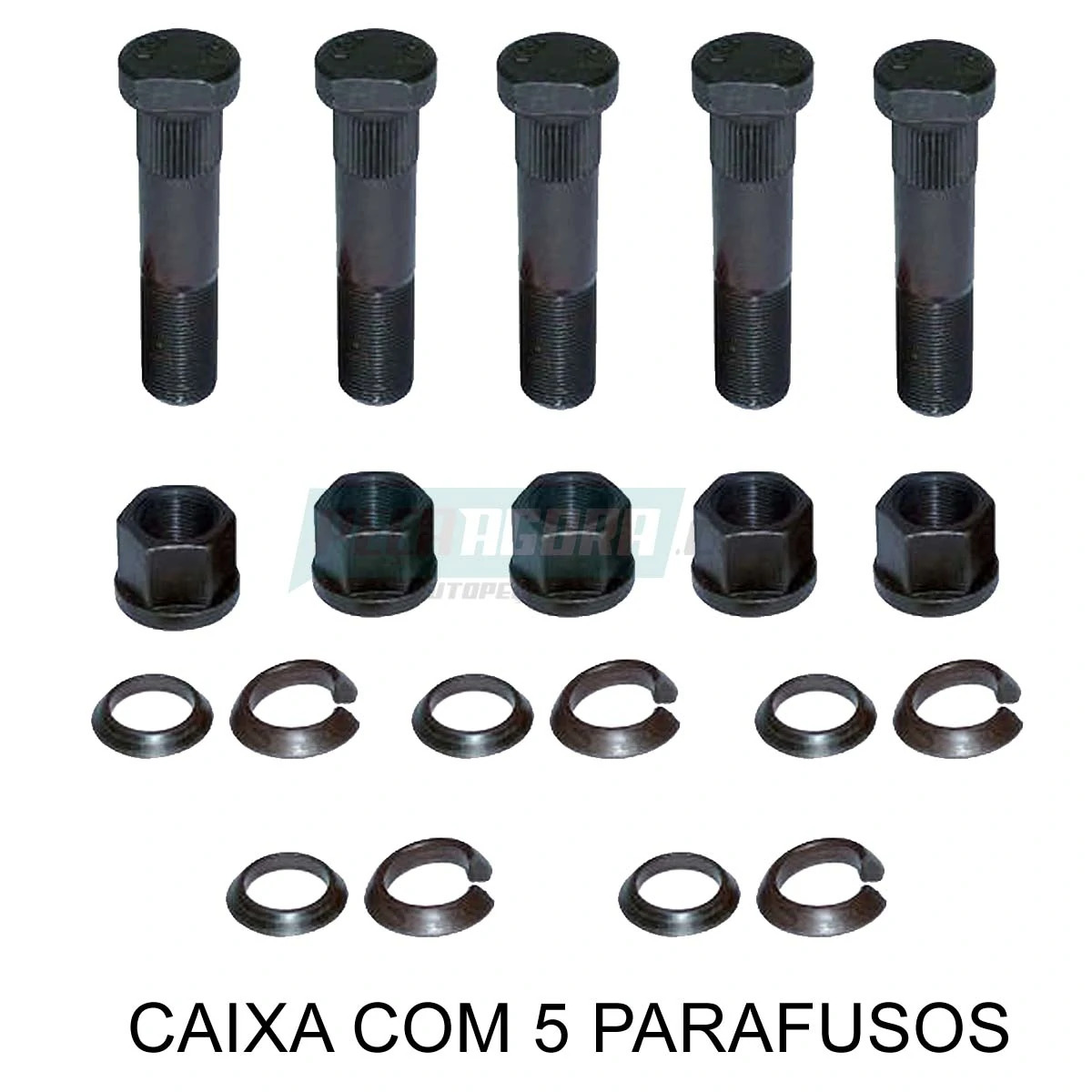 CAIXA 5 PARAFUSO RODA TRASEIRA MB 1313 1513 1519 1524 1625 MERCEDES BENZ (CX.381