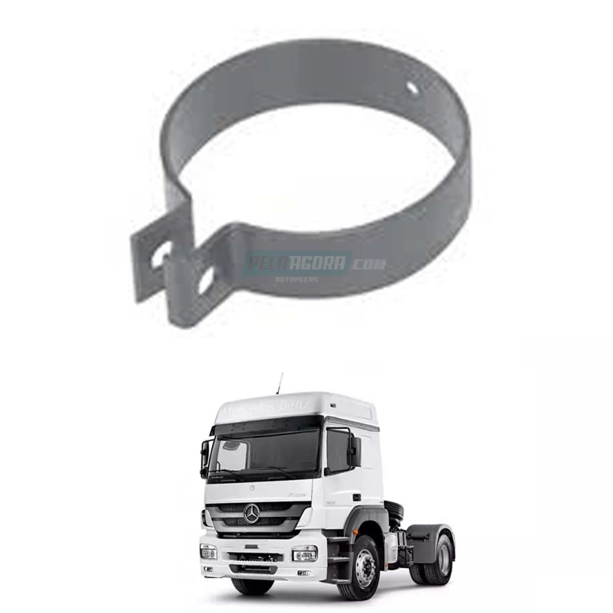 ABRACADEIRA TUBO DE ESCAPE MB AXOR 1933 2533 2625 2628K 2831K (9404920440)