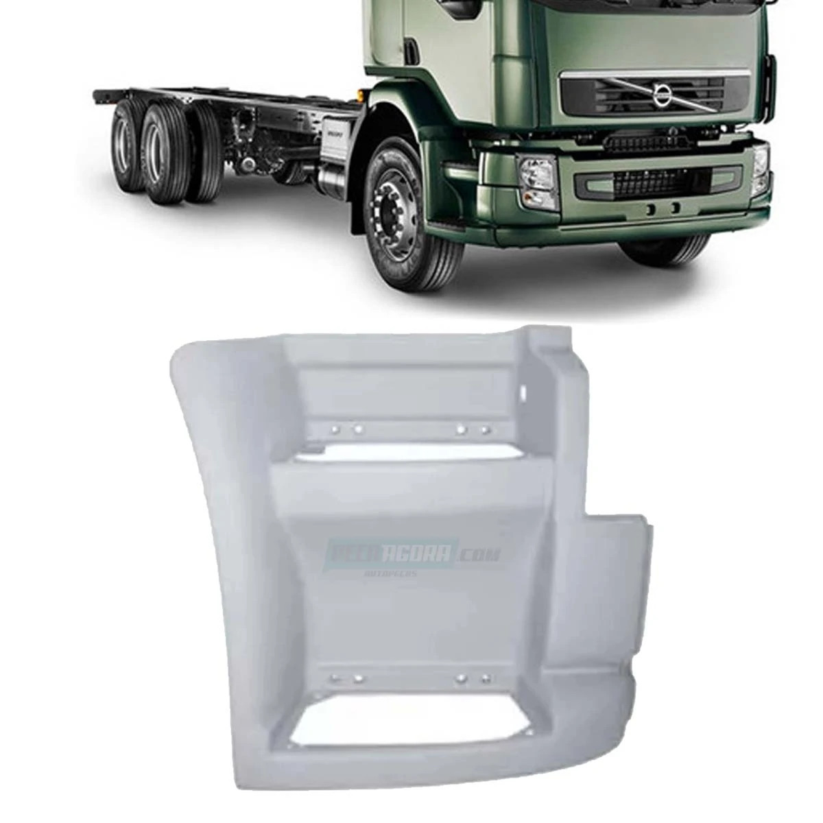 ESTRIBO DIR VOLVO VM 260 310 220 270 330 SEM FURO SETA  (20882746_)