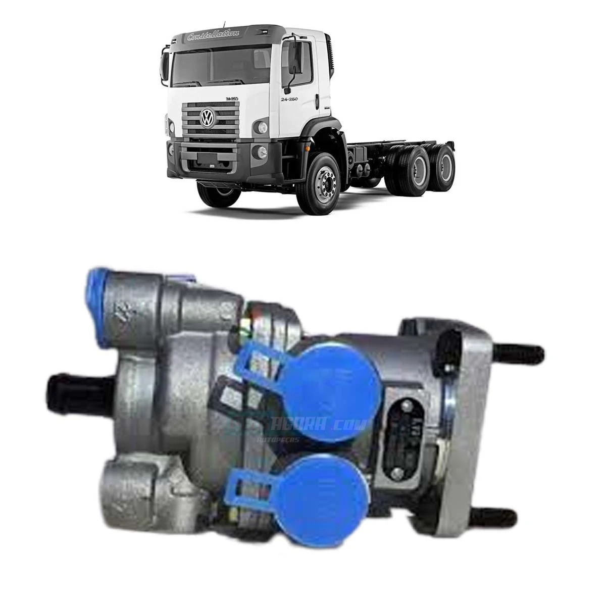 VALVULA PEDAL VW CONSTELLATION 17250E 24250E MB 914C 1218 1418 1620 1938 1938S 1