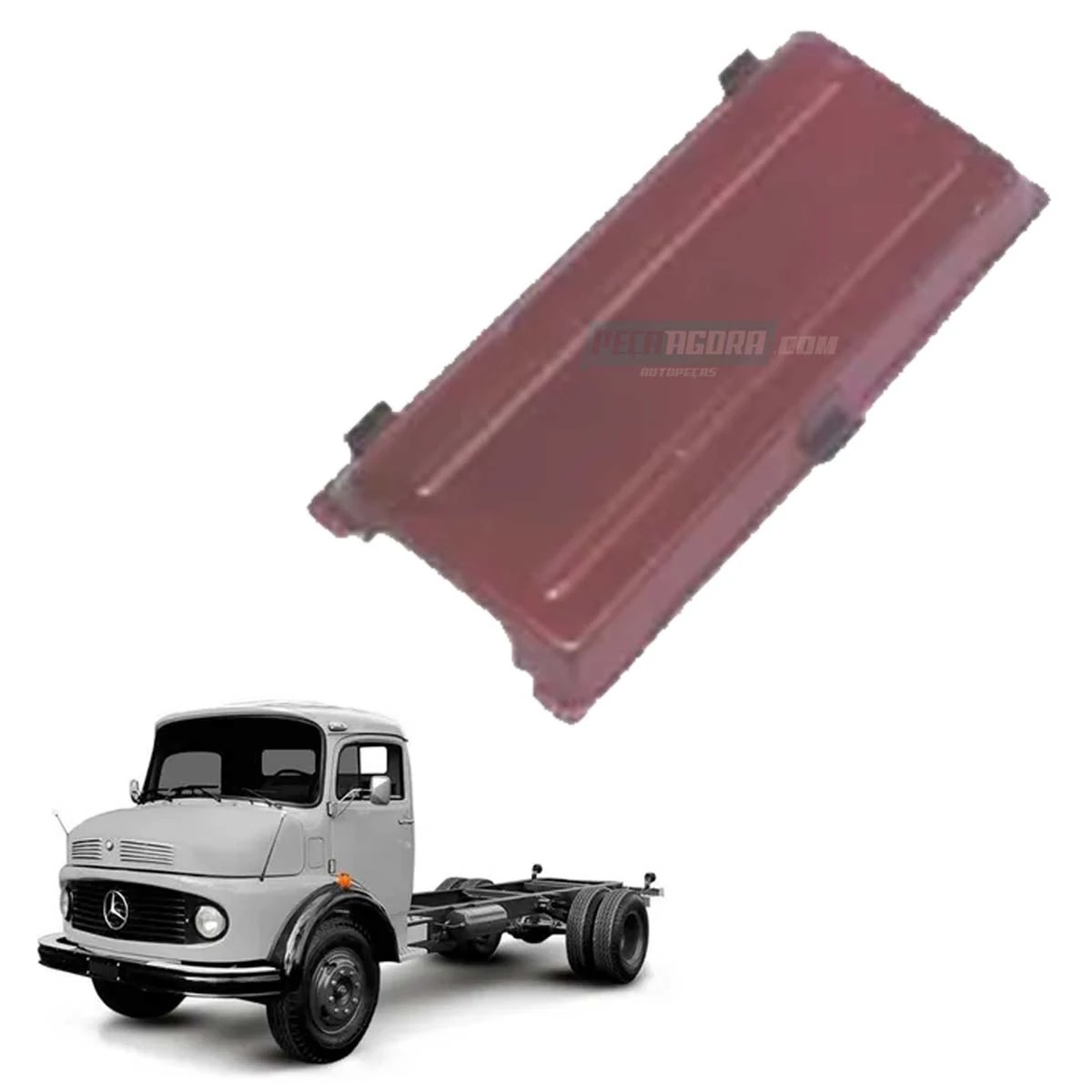 TAMPA CAIXA BATERIA LATA MB 1111 1113 1313 ATE 1982 MERCEDES BENZ (3445400082-00