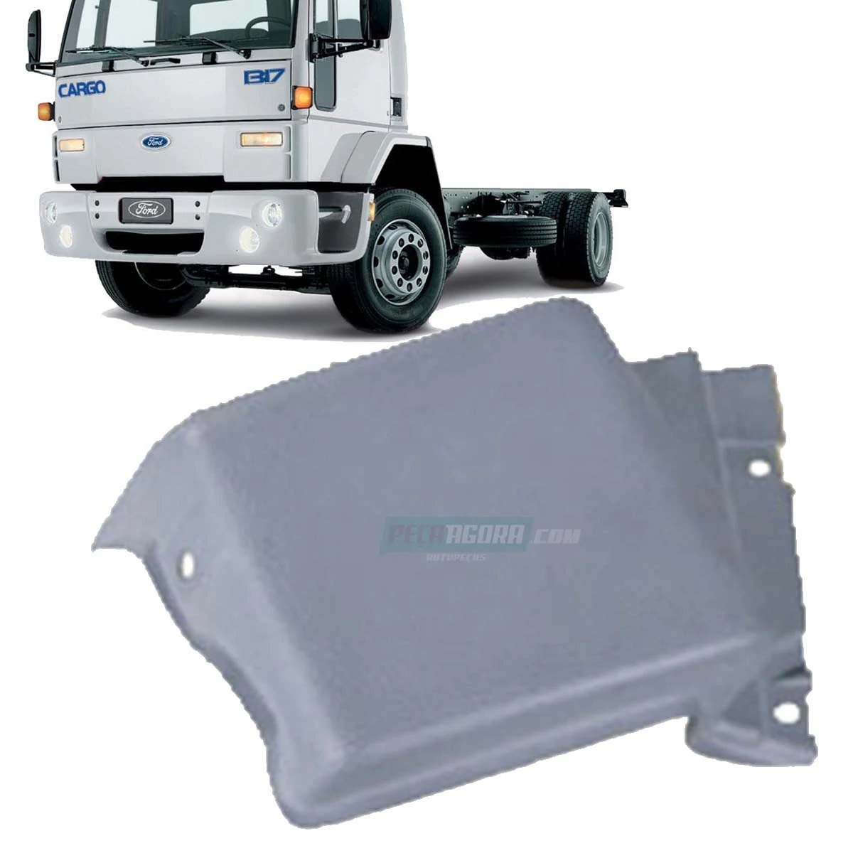 PAINEL ACABAMENTO DIANTEIRO ESQ CINZA FORD CARGO 1317 1717 1722 2622 2626 4031 (