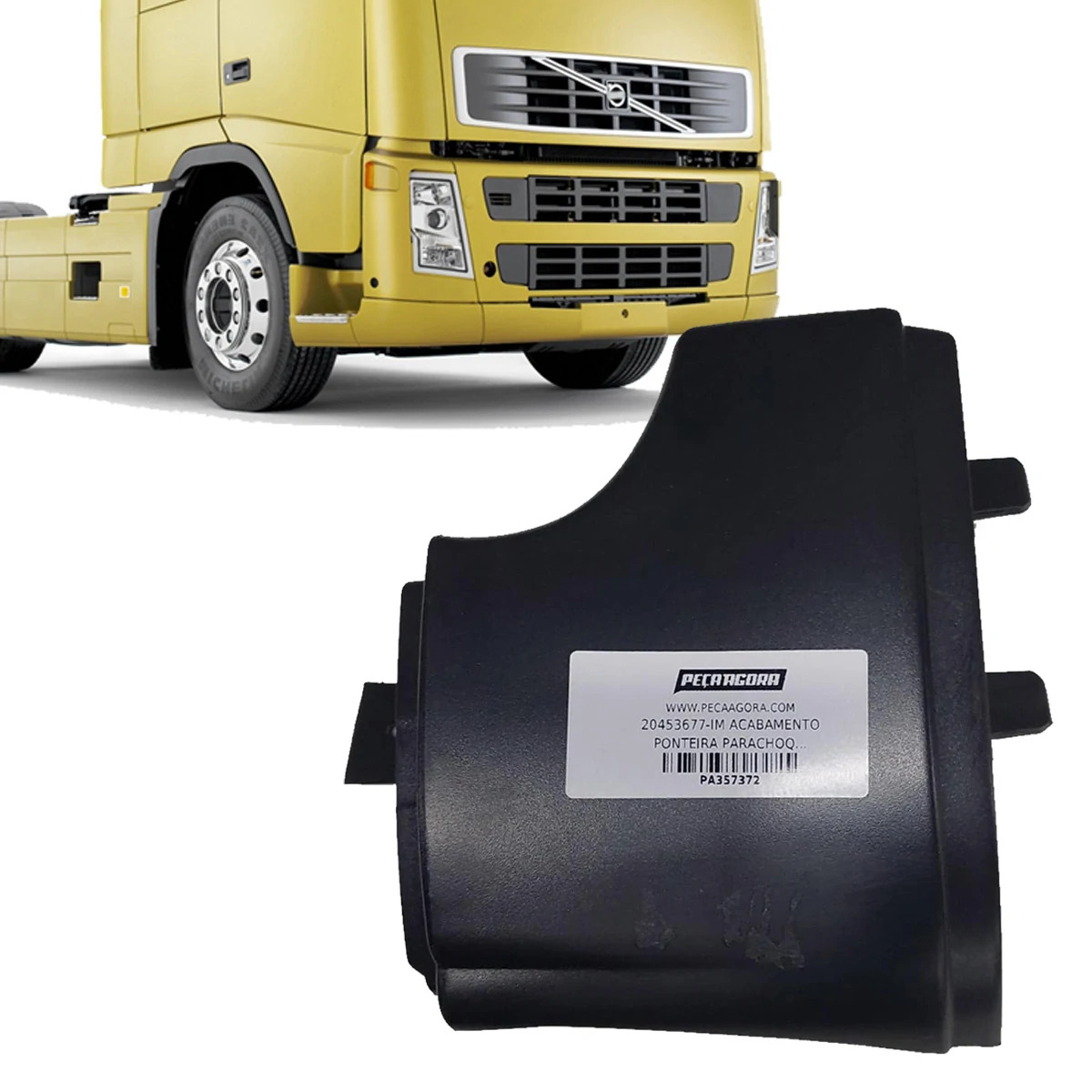 ACABAMENTO PONTEIRA PARACHOQUE DIR VOLVO FH FM 2004 A 2009 DIREITO (20453677-204