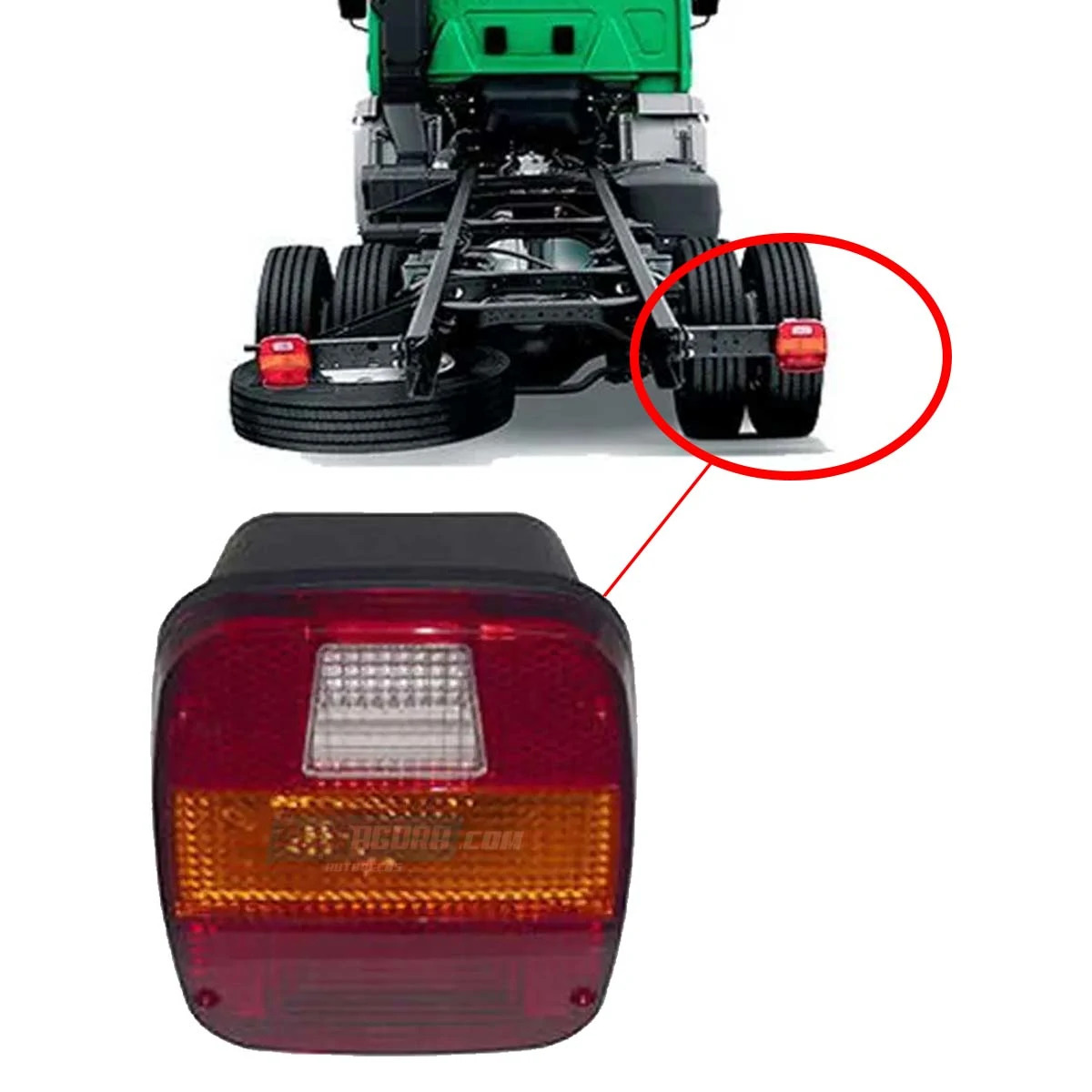 LANTERNA TRASEIRA MARMITAO VW WORKER TITAN CONSTELLATION FORD CARGO F4000 - SERV