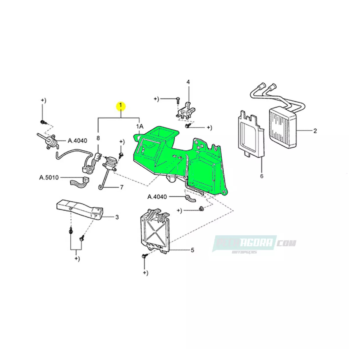 CAIXA VENTILACAO AR FORD CAMINHOES F12000 F14000 F16000 F350 F4000 (YC3H18471HA)