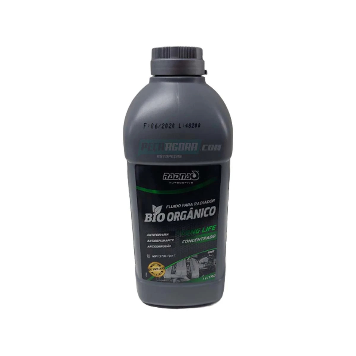 ADITIVO RADIADOR ORGÂNICO RADINAQ 1L CONCENTRADO BASE ETILENOGLICOL (RQ9500)