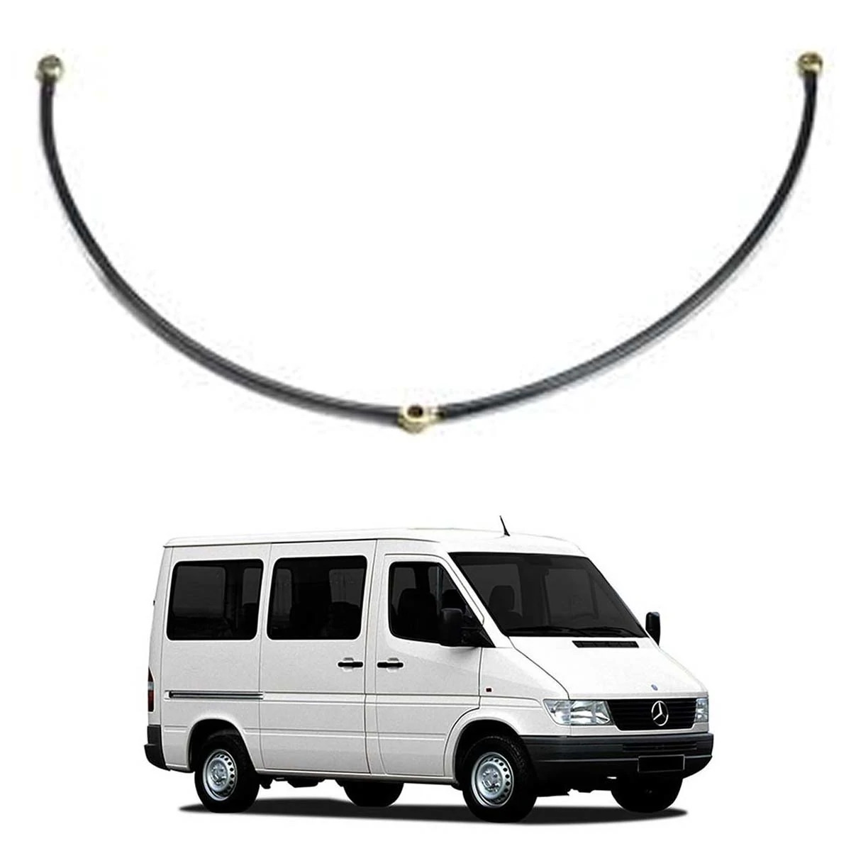 TUBO FLEXIVEL LUB 720MM 3 OLHAIS MB SPRINTER 310 ONIBUS OM366 (3661801320.)