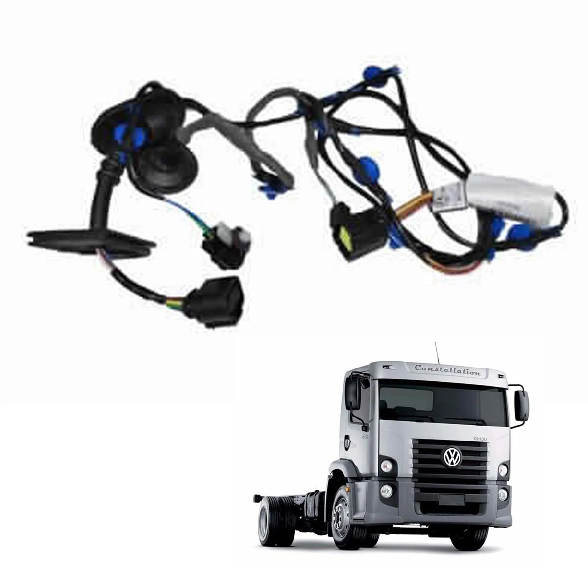 CHICOTE ACIONAMENTO VIDRO ELETRICO ESQUERDO VW CONSTELLATION 13180E 15180E 17250