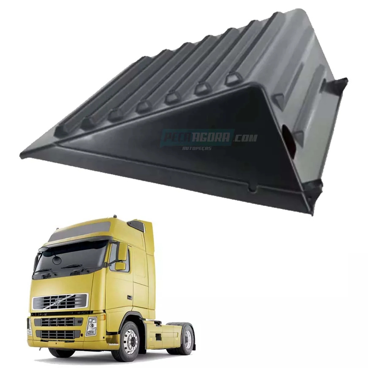 TAMPA CAIXA BATERIA VOLVO FH FM TODOS ATE 2014 COM FURO PARA CHAVE GERAL (205414