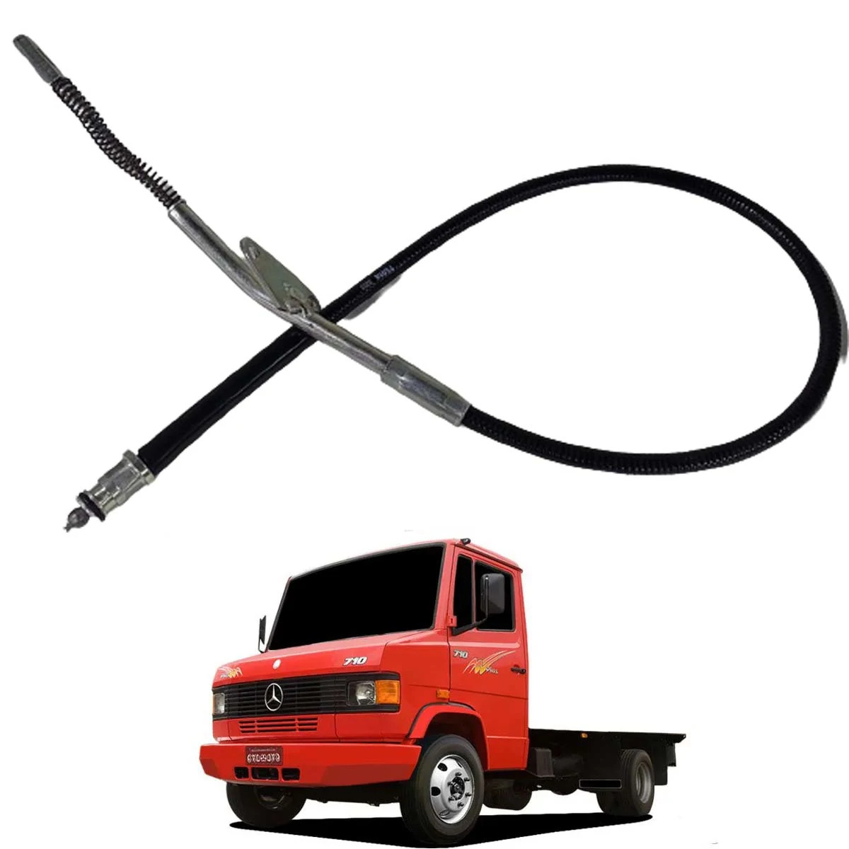 CABO DE FREIO CAMINHAO L 709 E 710 912 TRASEIRO ESQUERDO 1040MM (6884207185)