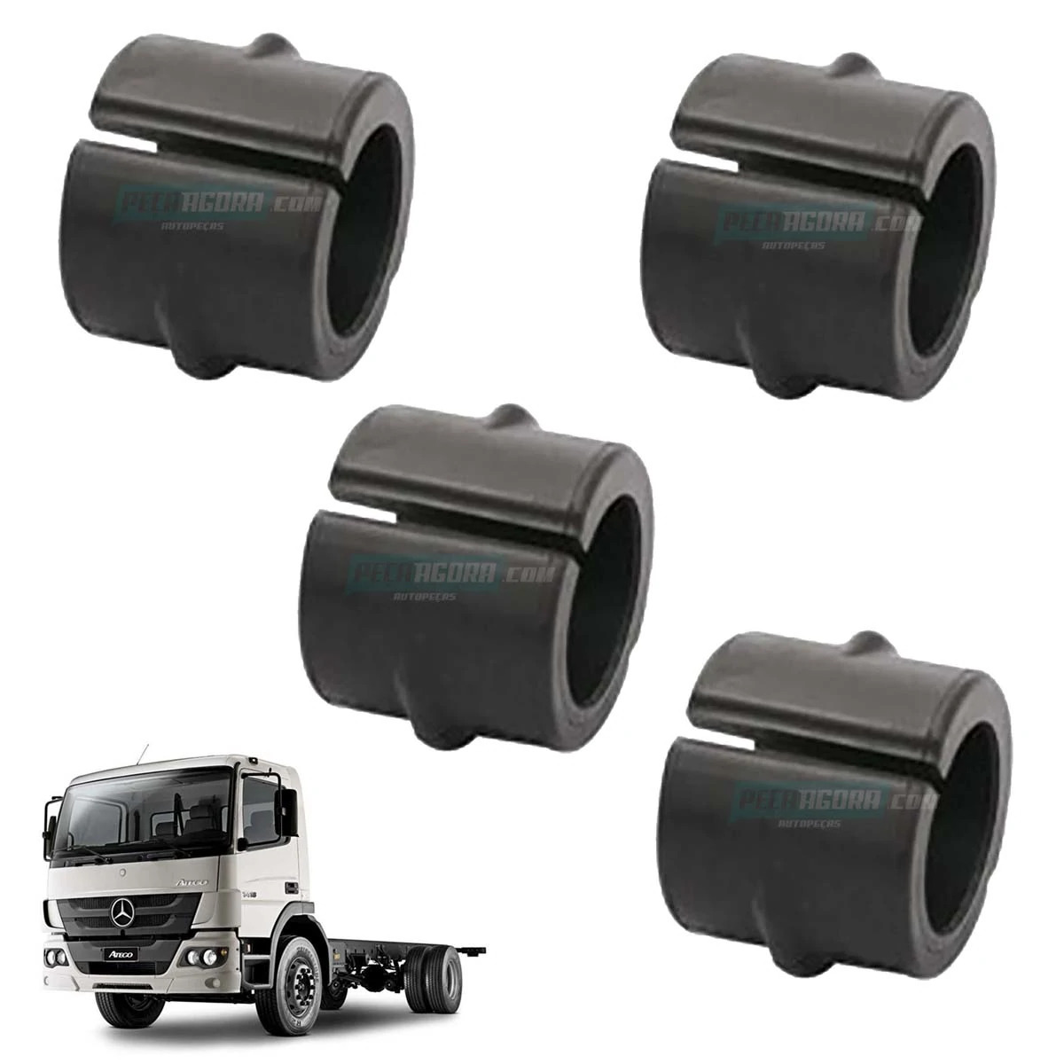 CAIXA 4 BUCHA BARRA ESTABILIZADORA DIANTEIRO TRASEIRA MB ATEGO ONIBUS OH1215 OH1