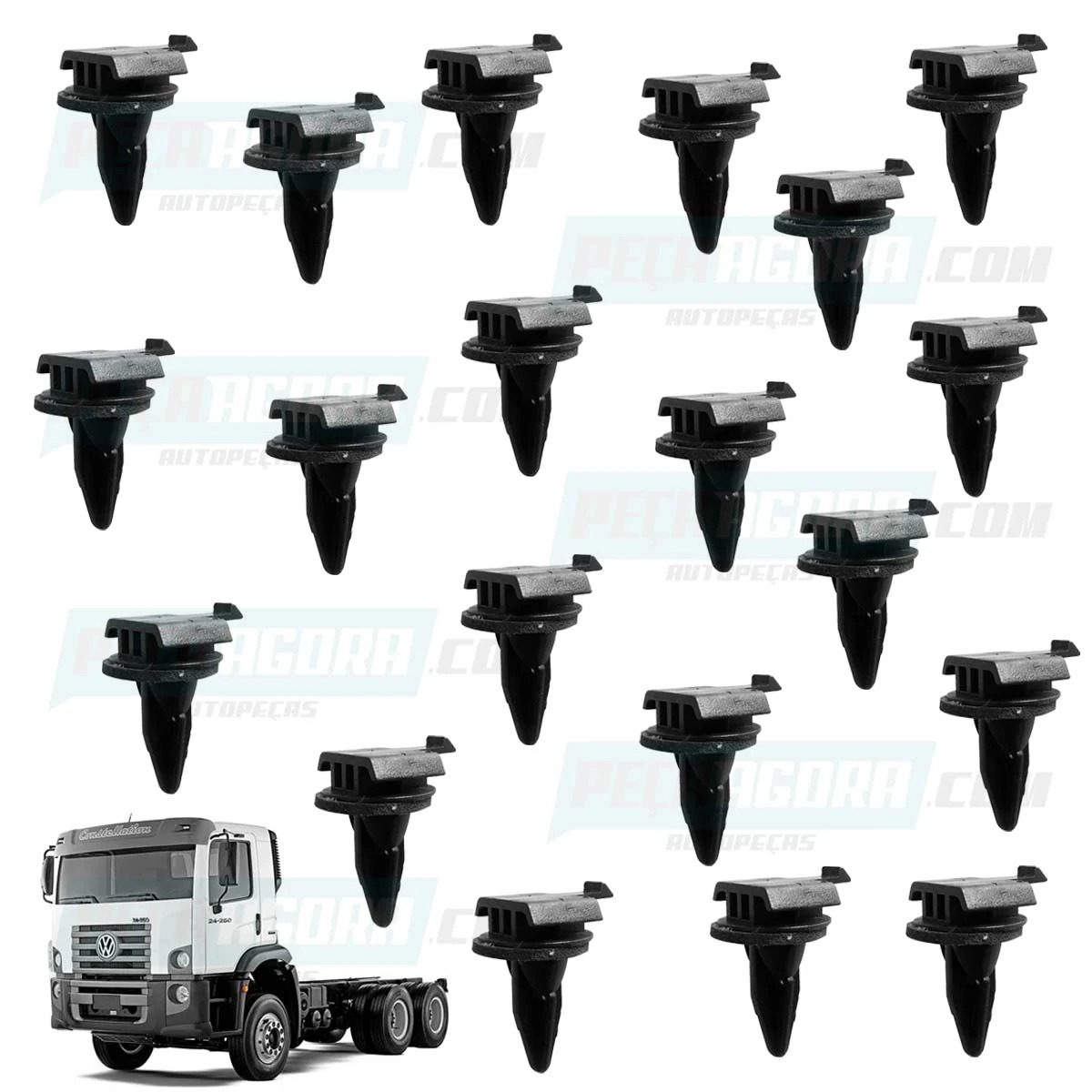 CAIXA 20 CLIP FIXACAO COBERTURA TETO VW CONSTELLATION 13180E 15180E 17250E 24250