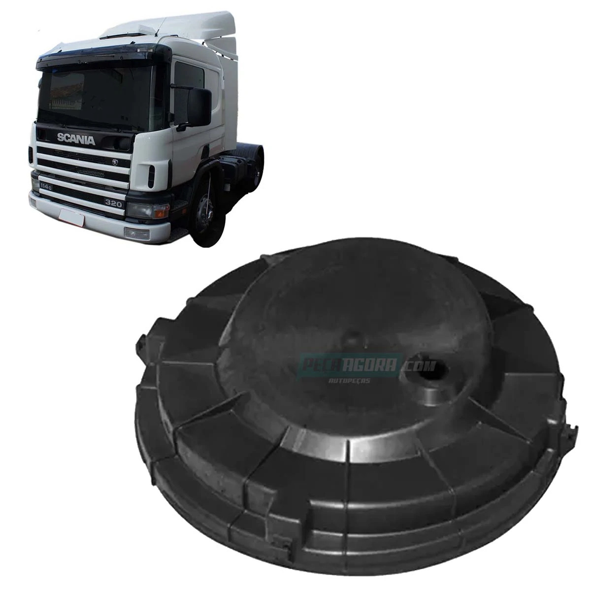 TAMPA FILTRO AR PARA SCANIA SERIE 4 PARA SCANIA P94 T114 R114 T124 R124 (1423413
