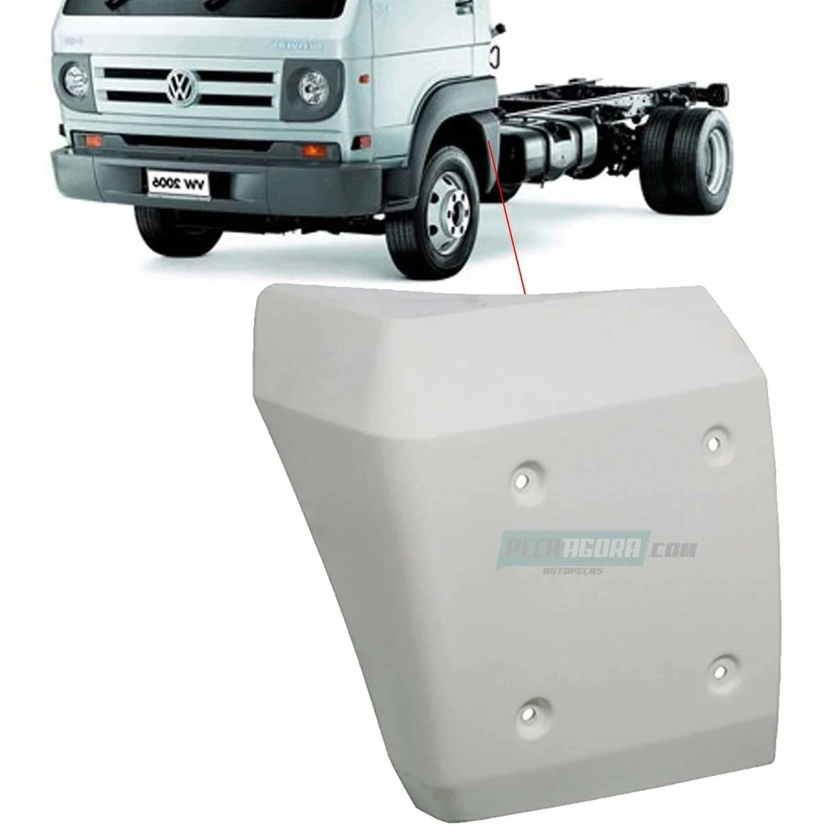 PARALAMA TRASEIRO ESQ CABINE VW DELIVERY 5150 5140E 8150E 8150E 8160 9150 9160 1