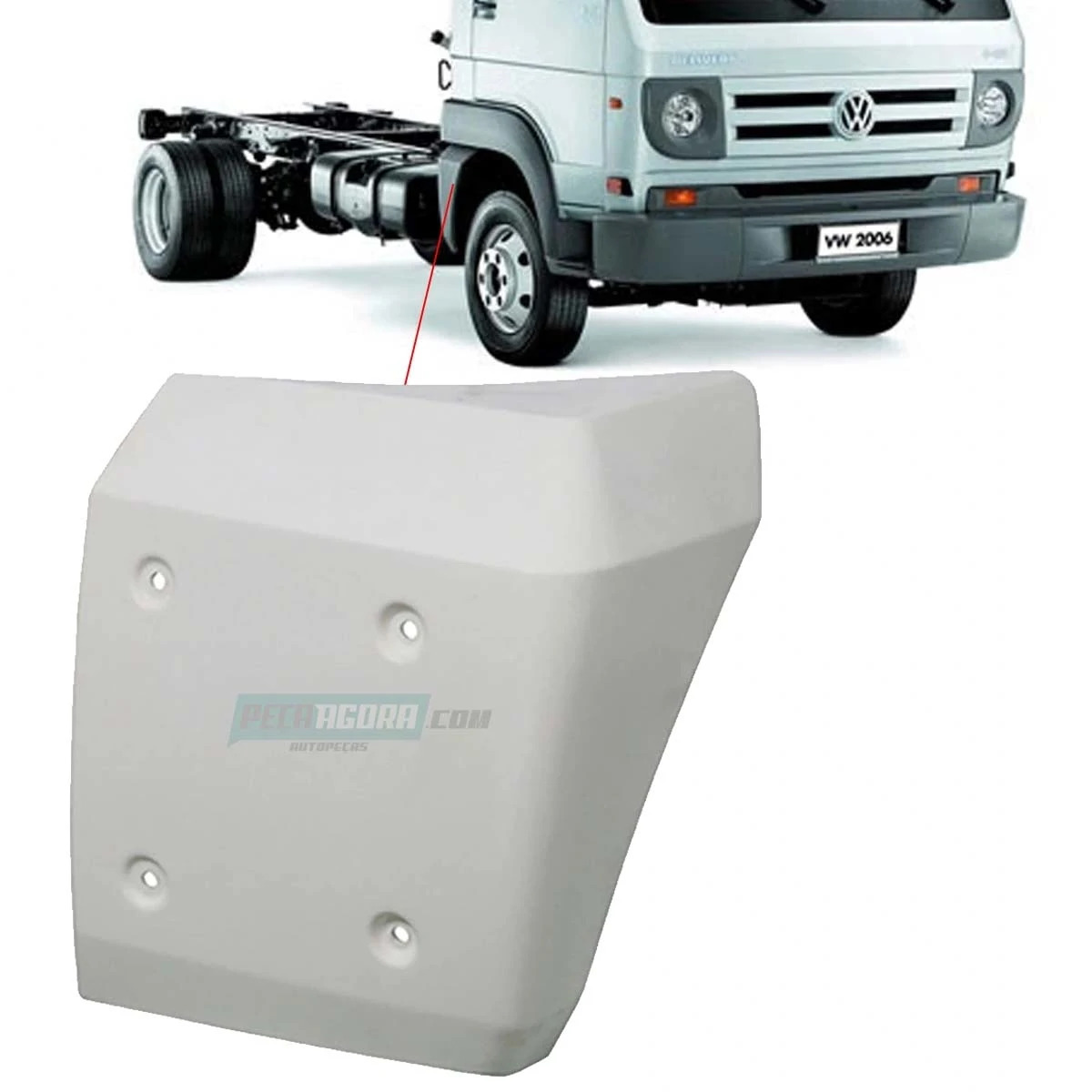 PARALAMA TRASEIRO DIR CABINE VW DELIVERY 5150 5140E 8150E 8150E 8160 9150 9160 1