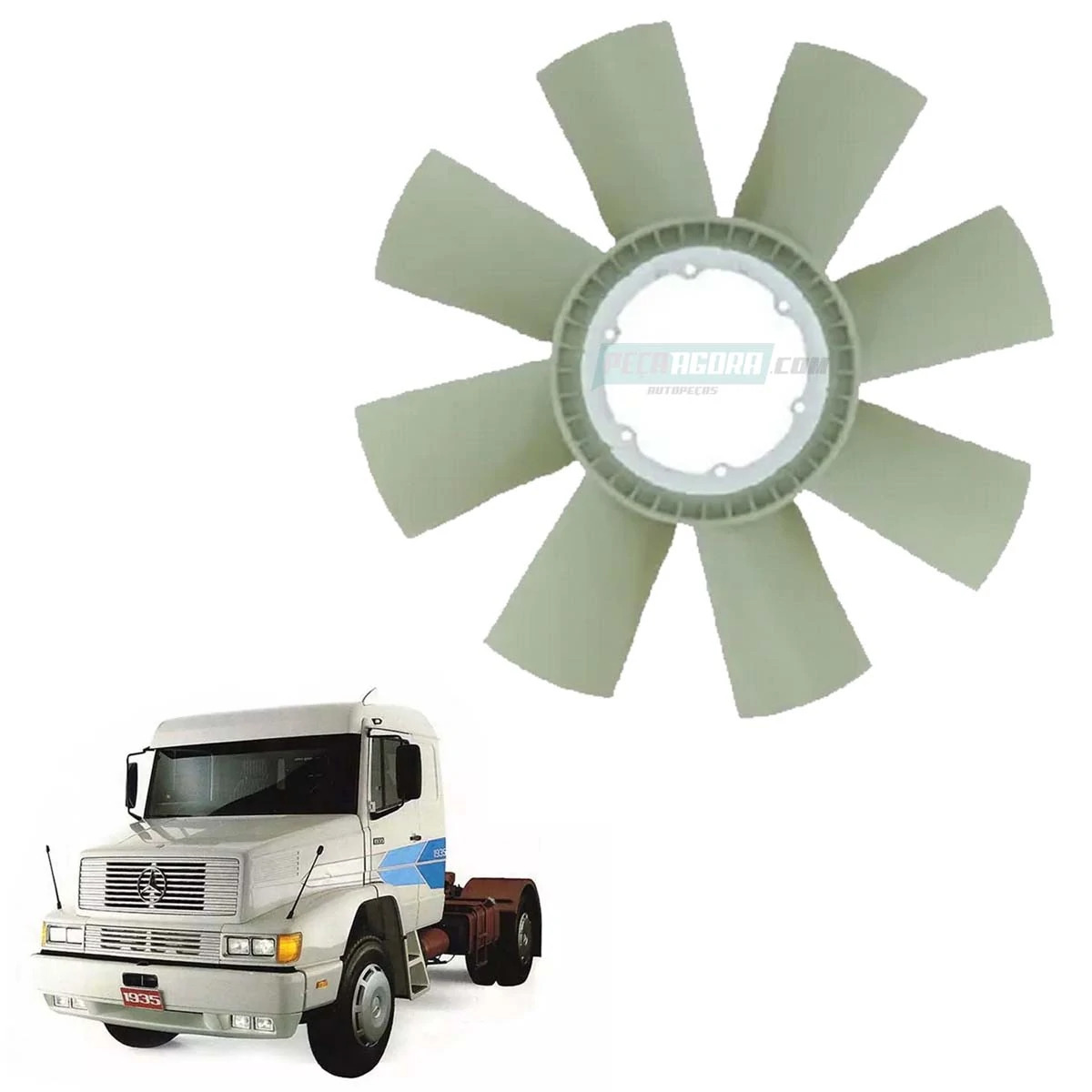 HELICE PLASTICA 8 PAS SEM VISCO MB L LS 1935 1938 1941 1945 2635 OM447 OM449 (47