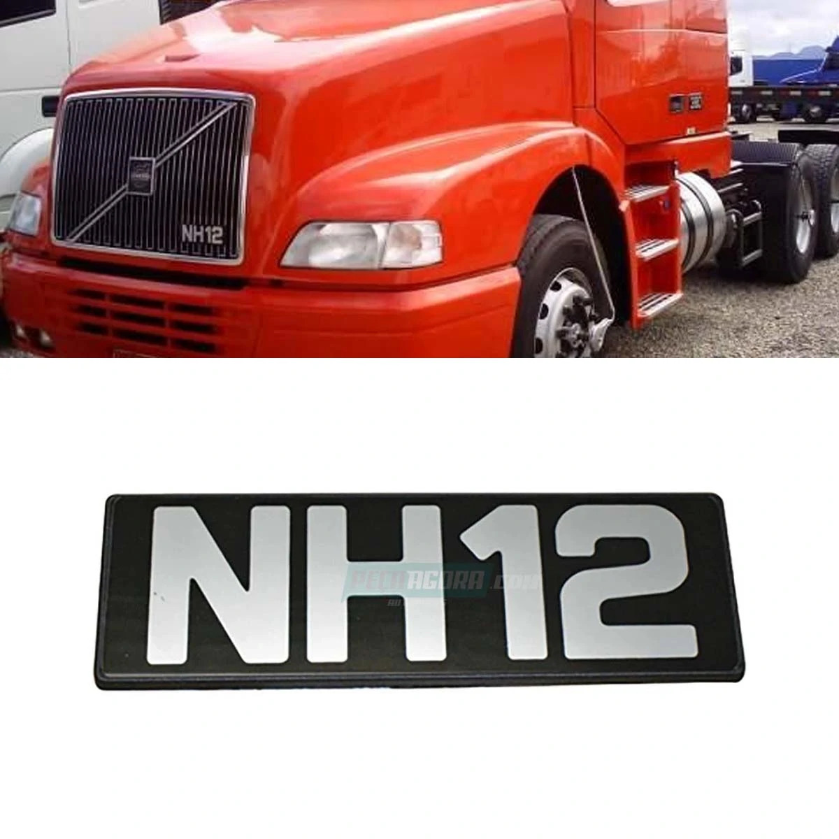 LETREIRO EMBLEMA DA GRADE VOLVO NH 12 (8122325-V6062)