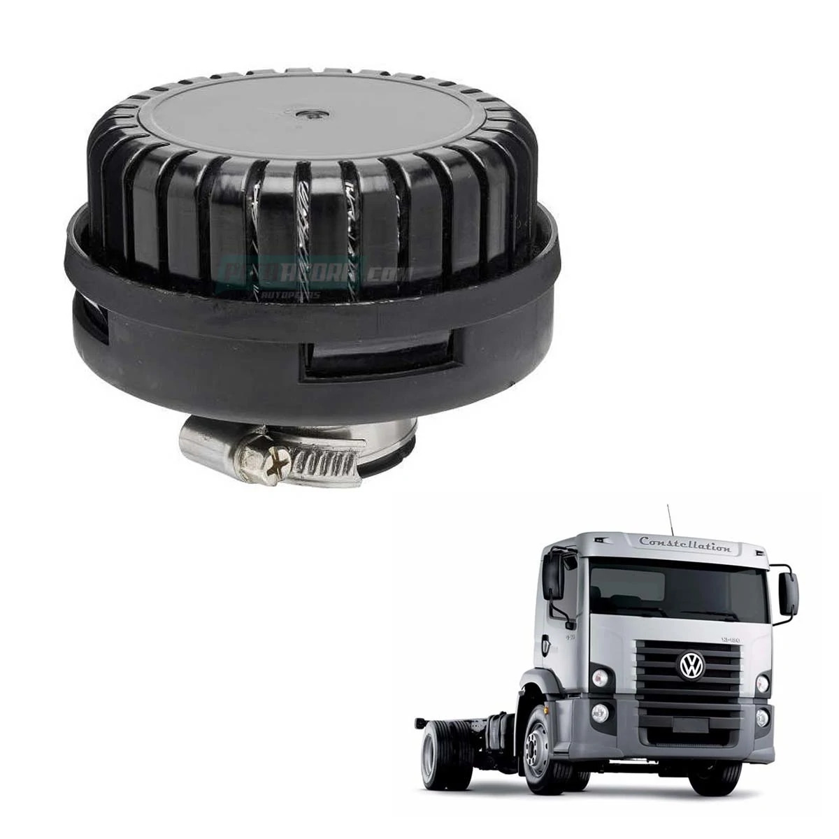 SILENCIADOR RUIDOS SECADOR AR VW CONSTELLATION 17320 24320 19320 25320E 13180 15