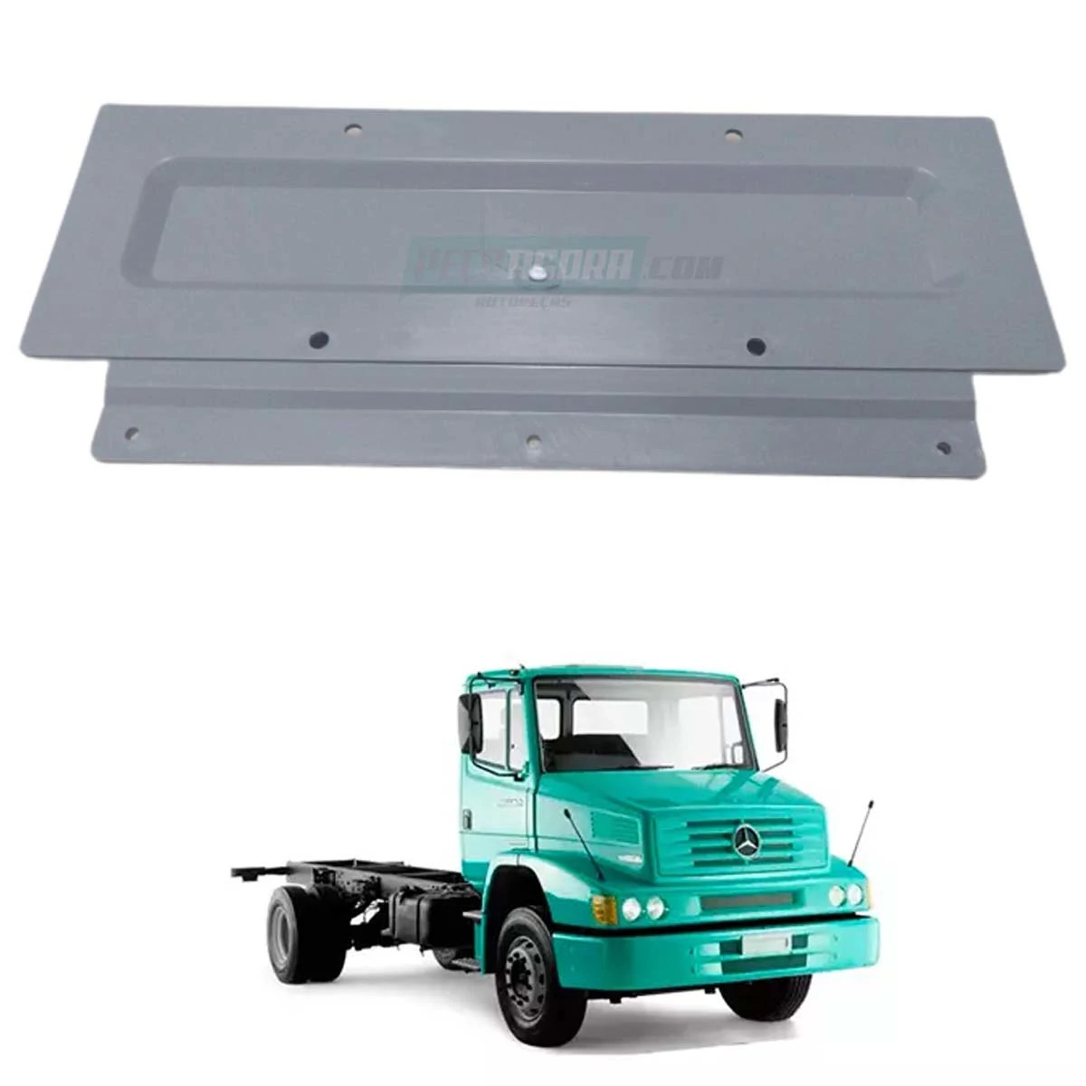 KIT PARACHOQUE E TAMPA COBERTURA  - SUPORTE PLACA MB 1215 1720 1723 CARA CHATA (