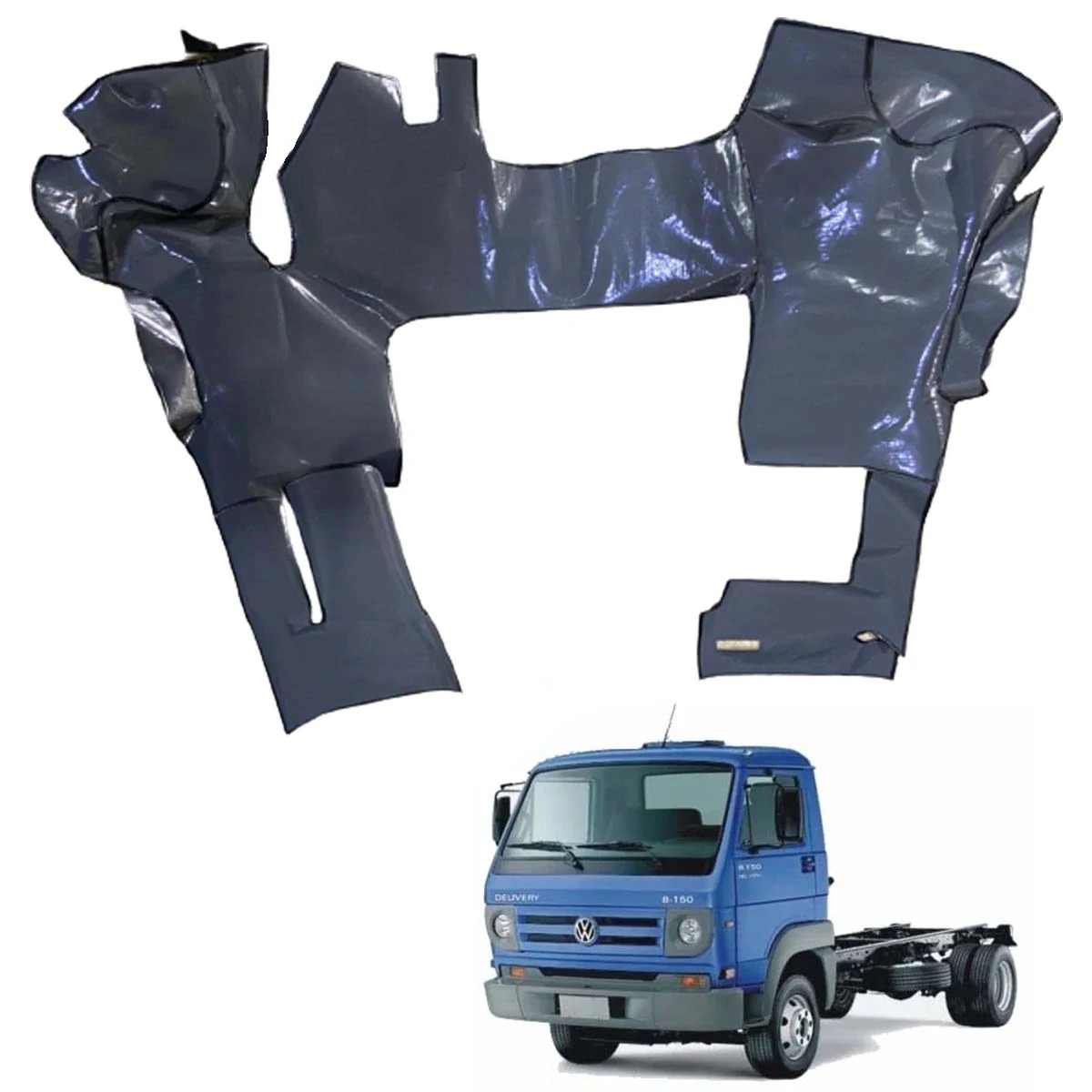 TAPETE VINIL CINZA VW DELIVERY 5150 8150 SEM CAPO 2006 A 2011 (PUES347C-)