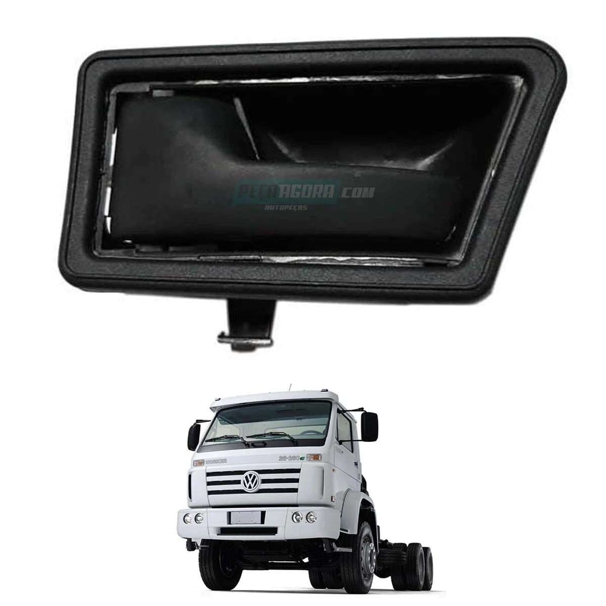 CONJUNTO MACANETA INTERNA ESQ VW WORKER TITAN LINHA 2000 PRETA (1918372259B9-206