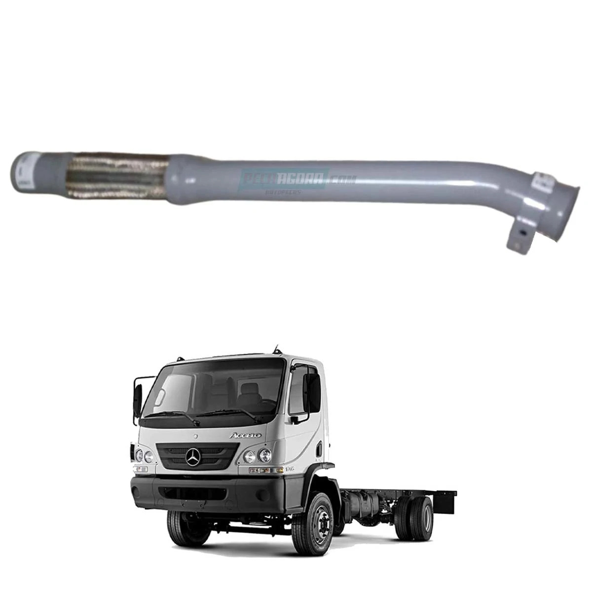 TUBO ESCAPAMENTO MOTOR MB ACCELO 815 915 1016 1316 EURO 5 (9794900119,)