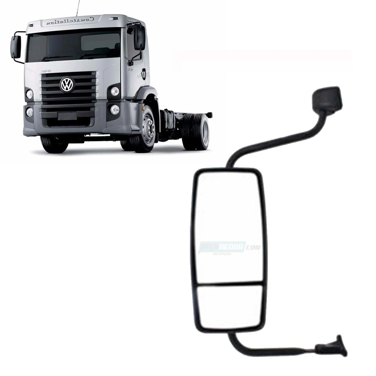 CONJUNTO ESPELHO RETROVISOR BIPARTIDO ESQ VW CONSTELLATION  (2S2857501A/)