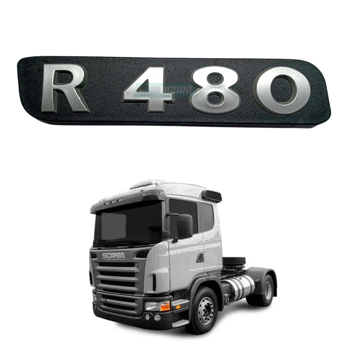 EMBLEMA PLASTICO GRADE ORIGINAL PARA SCANIA SERIE 5 ''R380'' (1538833)