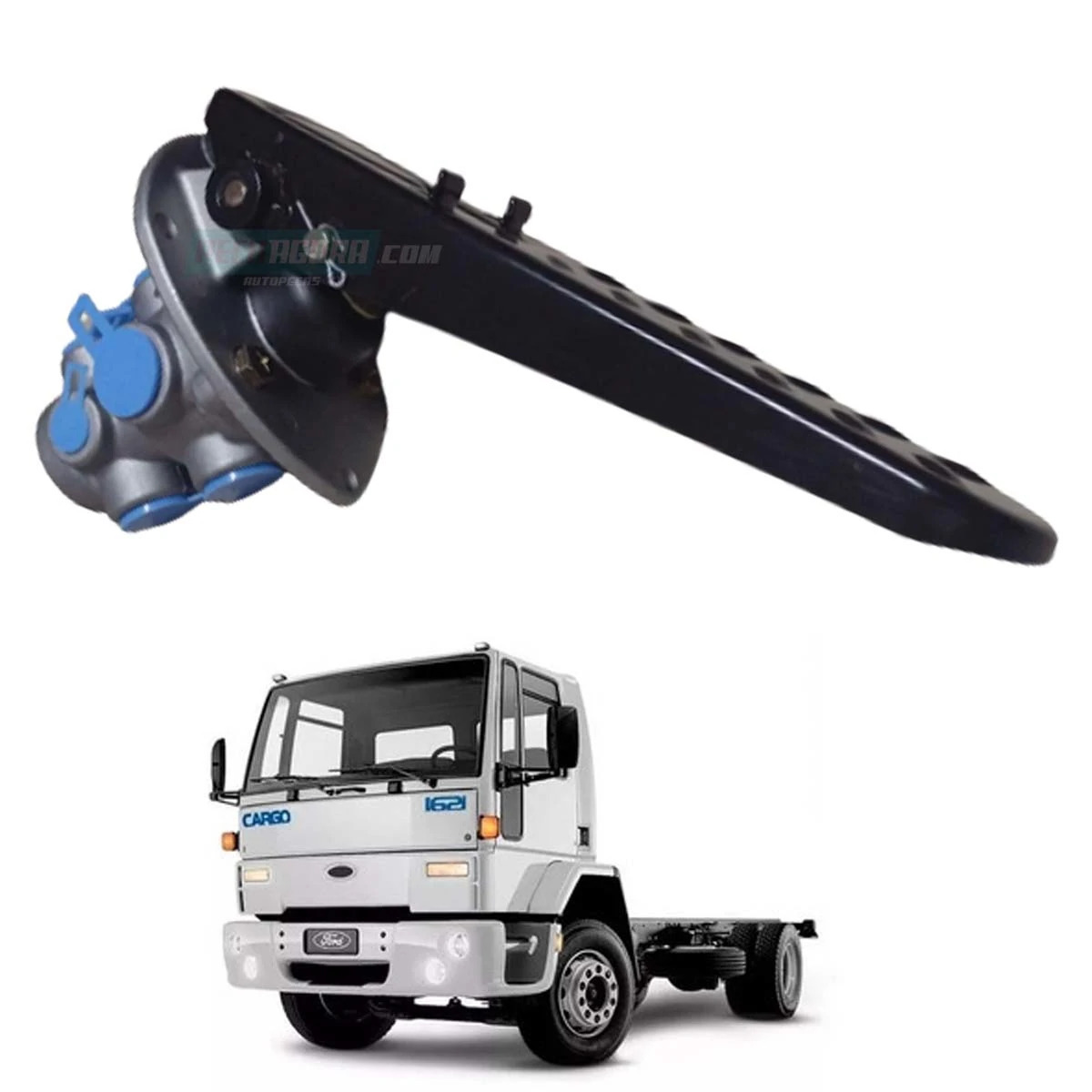 VALVULA PEDAL CARGO SISTEMA  BENDIX COM PEDAL ADAPTCAO FORD CARGO 1113 1114 1215