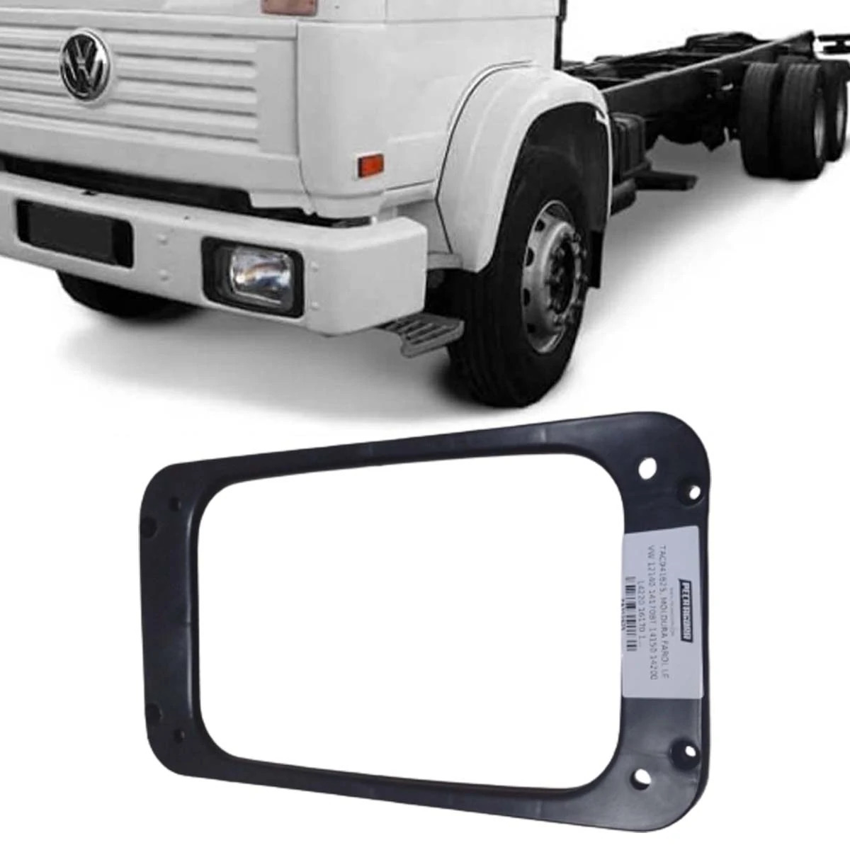 MOLDURA FAROL ESQ VW 12140 14170BT 14150 14200 14220 16170 16200 16220 16300 242