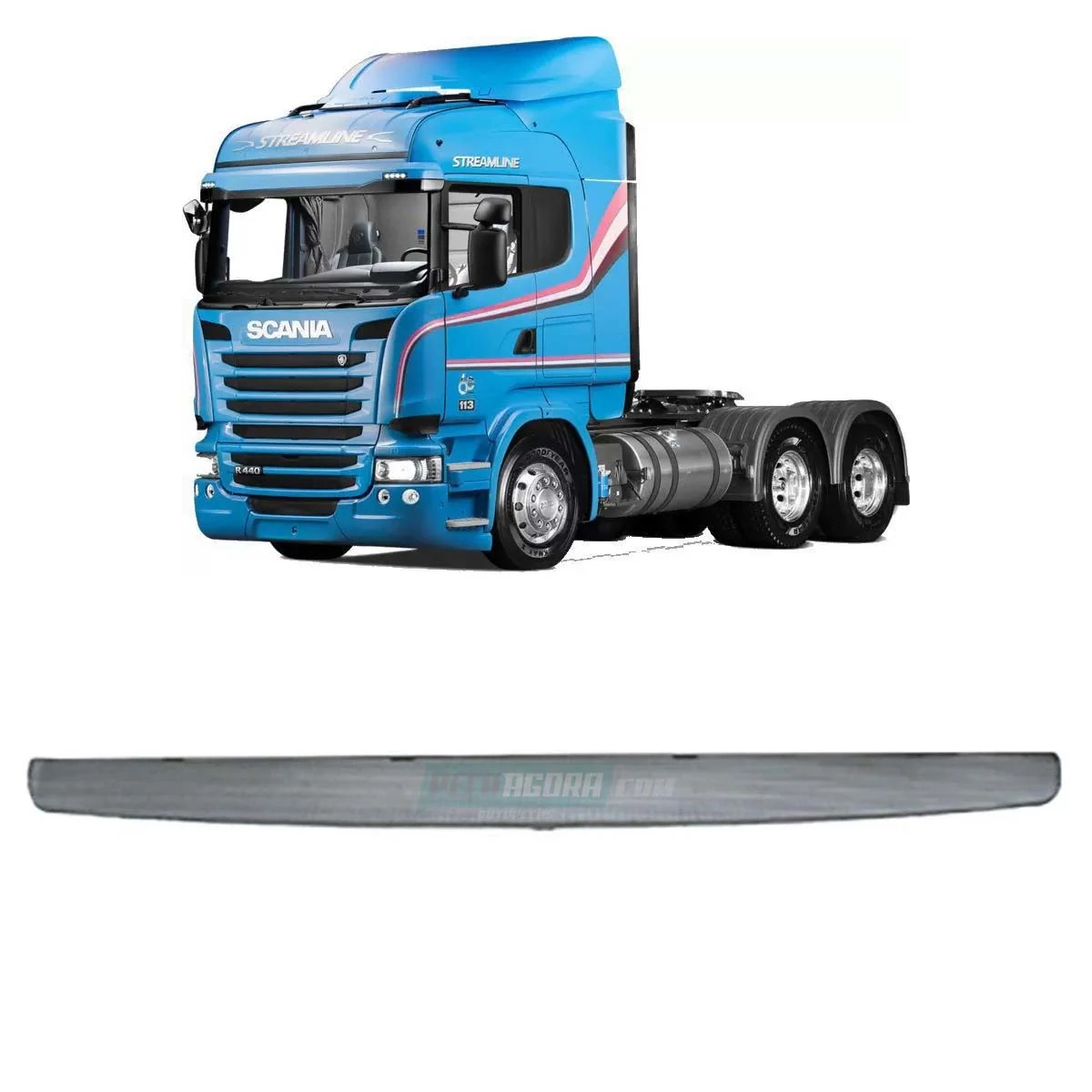TELA GRADE INFERIOR PARA SCANIA SERIE 5 P124 G124 R124 (1459142-)