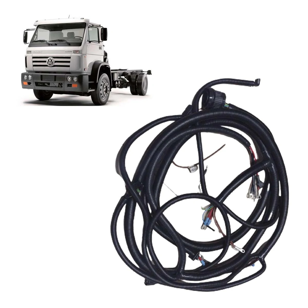 CHICOTE COMPARTIMENTO MOTOR VW 17210 23210 ANO 2000 A 2002 EURO 2 MOTOR CUMMINS 