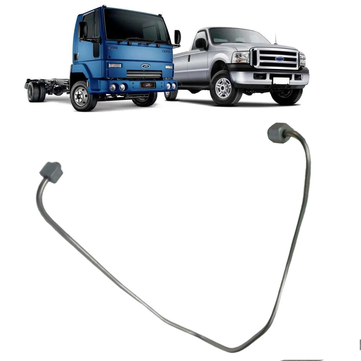 TUBO INJETOR CILINDRO 2 MOTOR CUMMINS 4BT FORD CARGO 814 F250 F1000 F4000 PORCA 