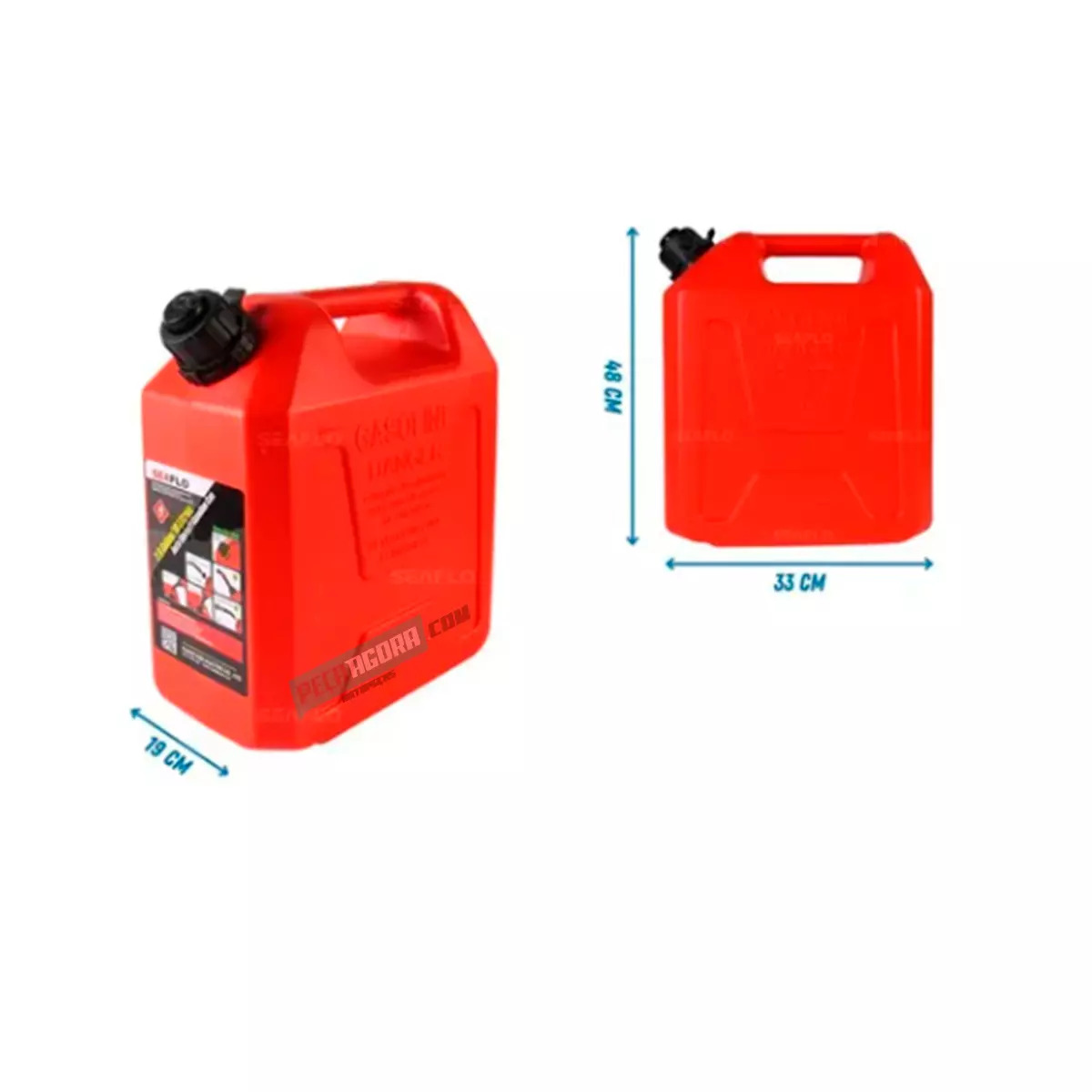 GALAO DE COMBUSTIVEL 20 LITROS SEAFLO COM BICO E VALVULA (SFGT2001)