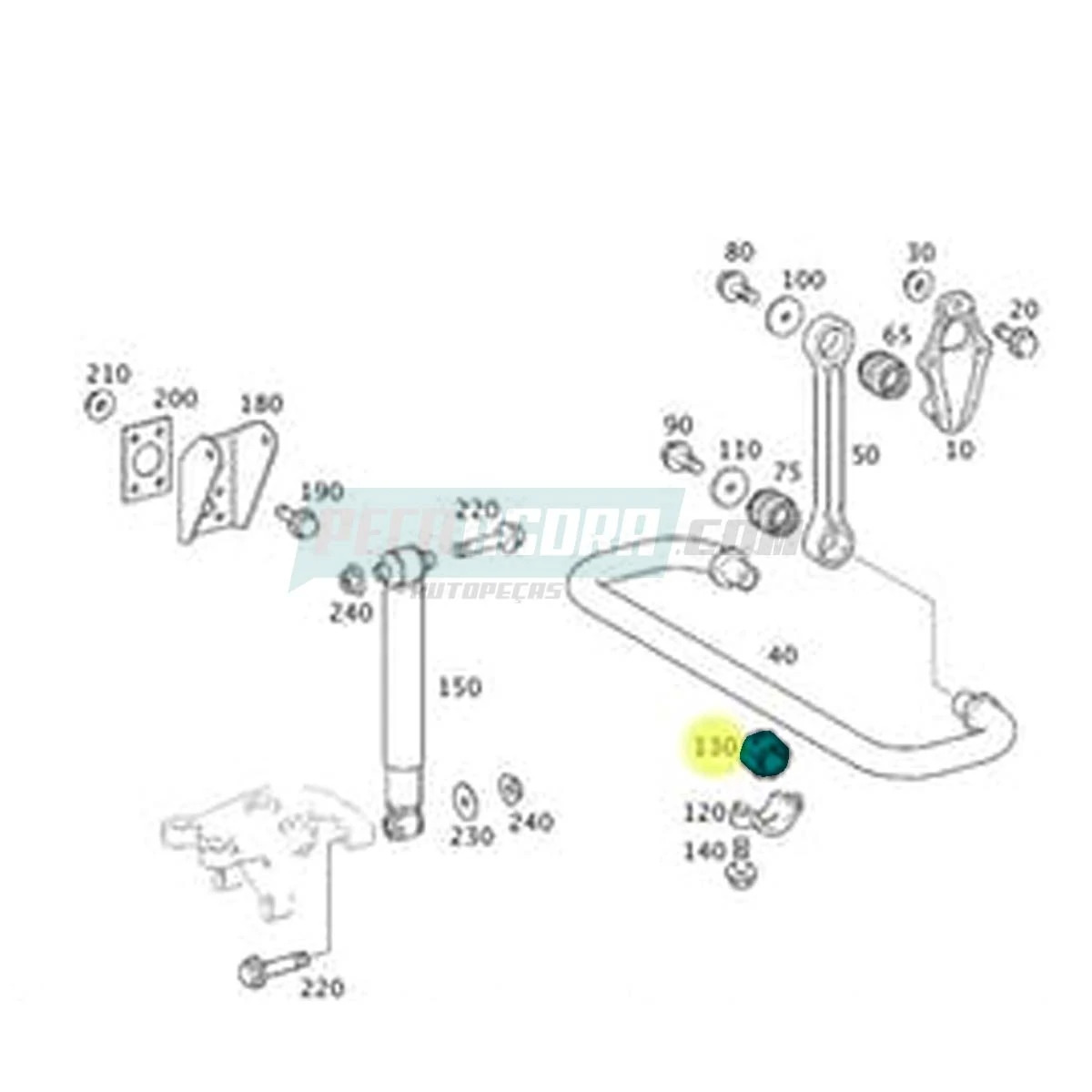 COXIM BORRACHA MB MERCEDES BENZ A9603261881 (9603261881)