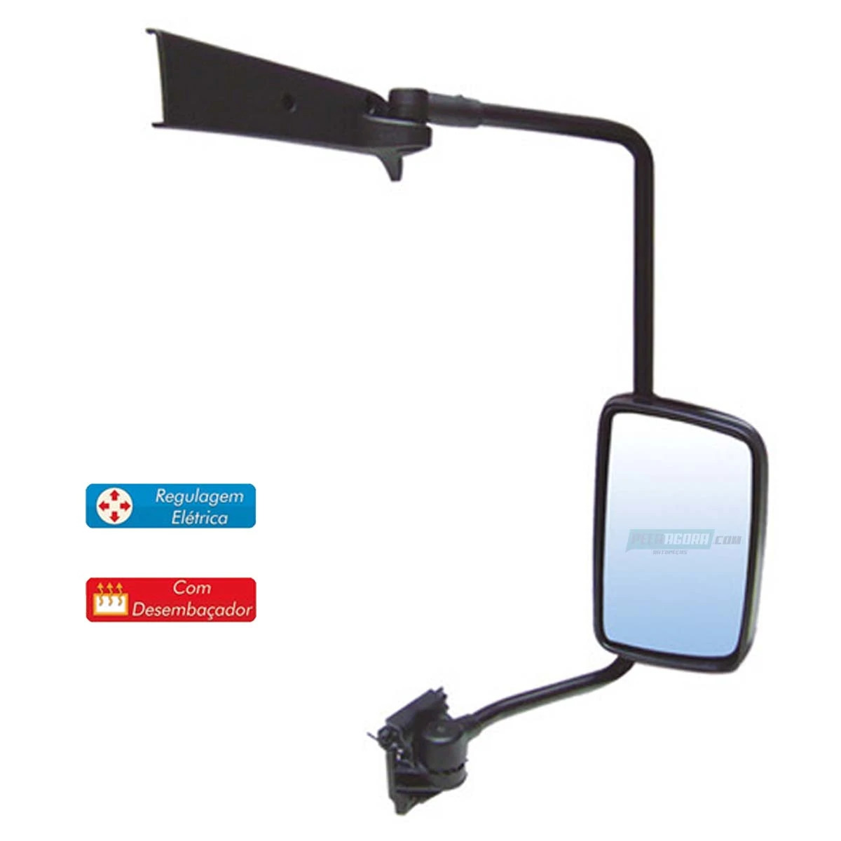 ESPELHO RETROVISOR ELETRICO DIREITO VOLVO VM COM DESEMBACADOR SEM AUXILIAR (2147