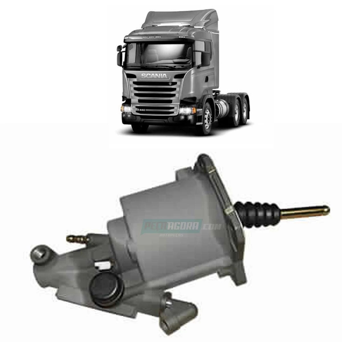 SERVO EMBREAGEM PARA SCANIA SERIE 6 PGR COM CAMBIO MANUAL SERIE 5 PGR (2555088)