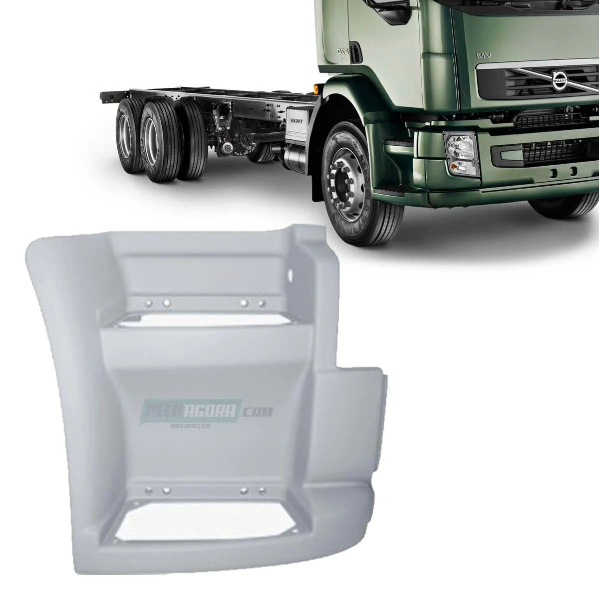 ESTRIBO DIR VOLVO VM 270 SEM FAROL INJETADO (20882746-Q1667)