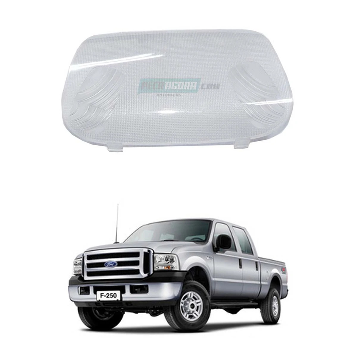 LENTE LUZ CORTESIA LANTERNA TETO FORD F250 ANO 98 A 00 (F6TZ13783AA)