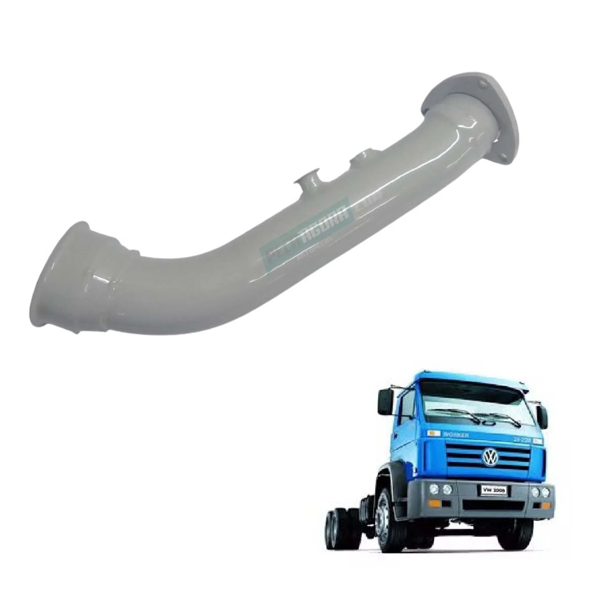 TUBO SAIDA MOTOR VW WORKER 13190 15190 17190 17230 23230 TM1214 (07W253017)