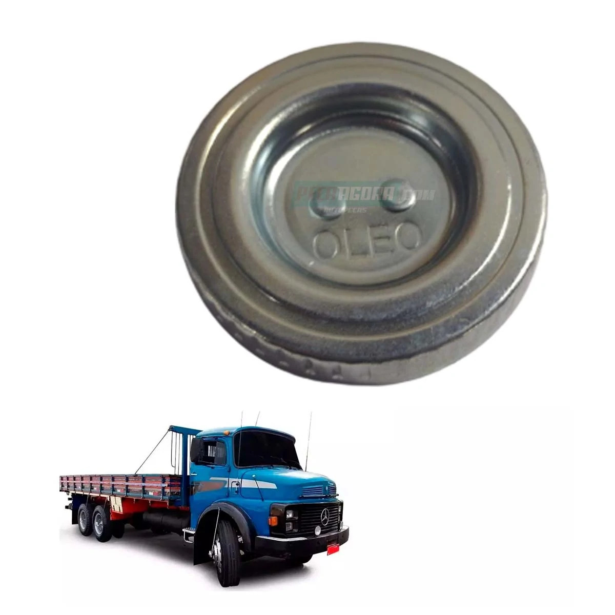 TAMPA GARGALO OLEO MOTOR ANTIGA MB L1111 1113 LPO O352 LP321 (3440107068,)