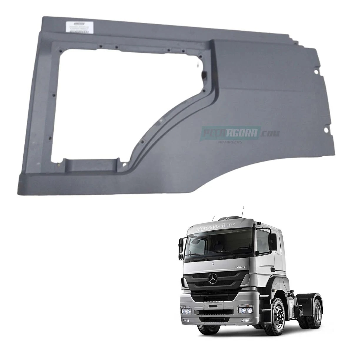 ANTEPARO SAIA ACABAMENTO TRASEIRO DIREITO MB AXOR TODOS EXCETO 1933S - ABERTO PA