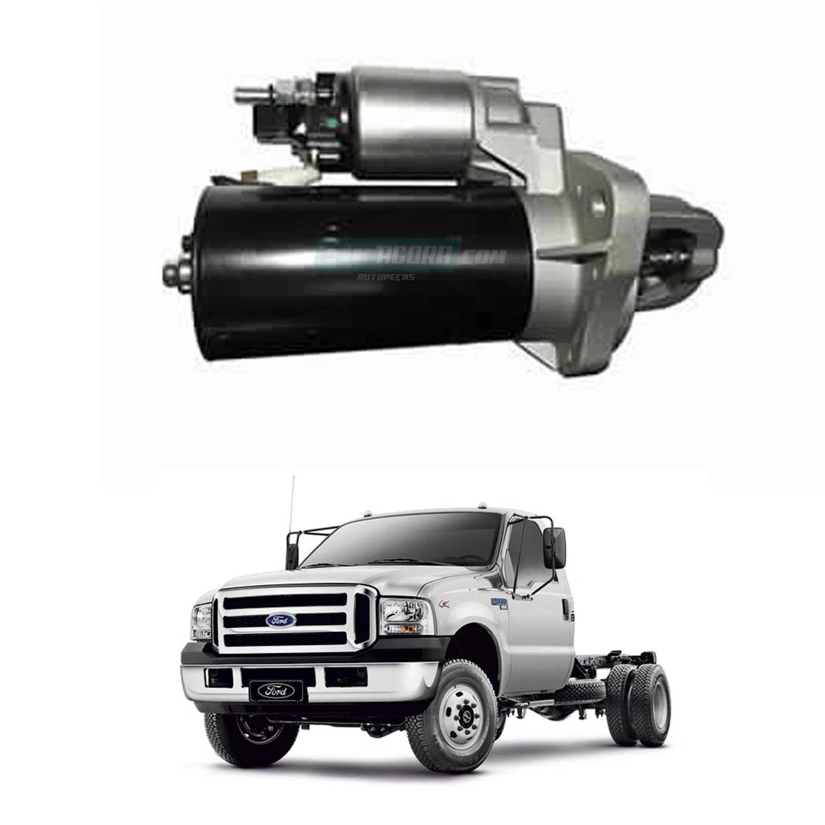 MOTOR DE PARTIDA 12V FORD F350 F4000 MOTOR CUMMINS AFTECOOLER 3.9 98 EM DIANTE (