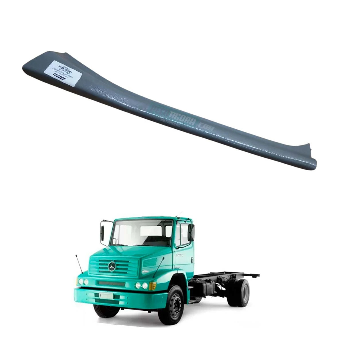 REVESTIMENTO INTERNO ESQUERDO COLUNA PARABRISA CINZA HPN HSK MB 1620 MERCEDES BE