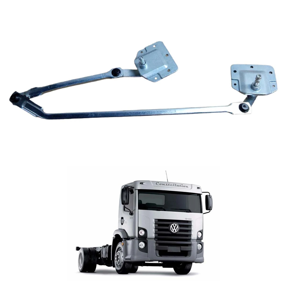 CONJUNTO SISTEMA LAVA VIDROS SEM MOTOR VW CONSTELLATION 13180E 15180E 17250E 242