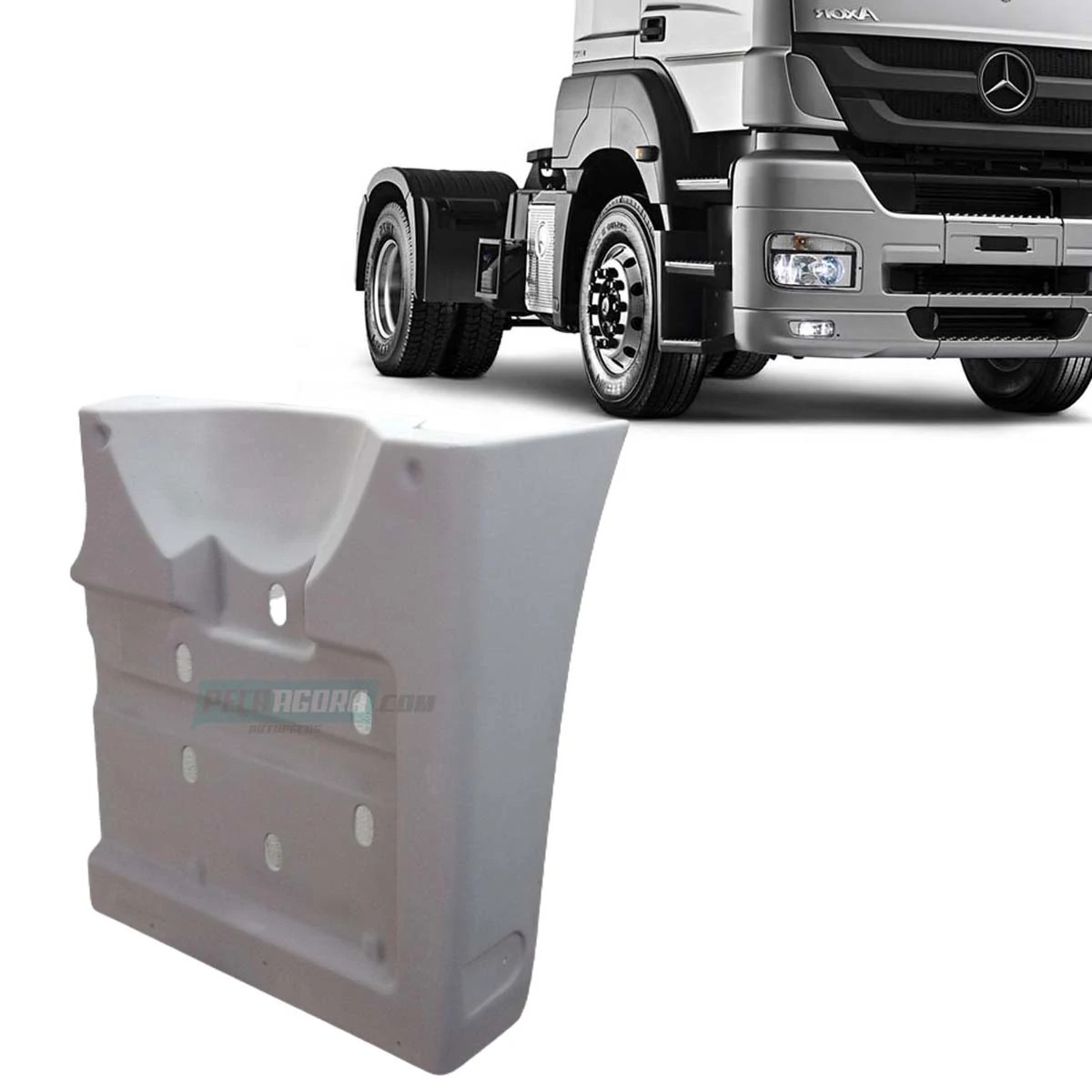 PARALAMA TRASEIRO DIREITO CABINE MB AXOR 2035 2040 2544 2644 - FIBRA INJETADA RE