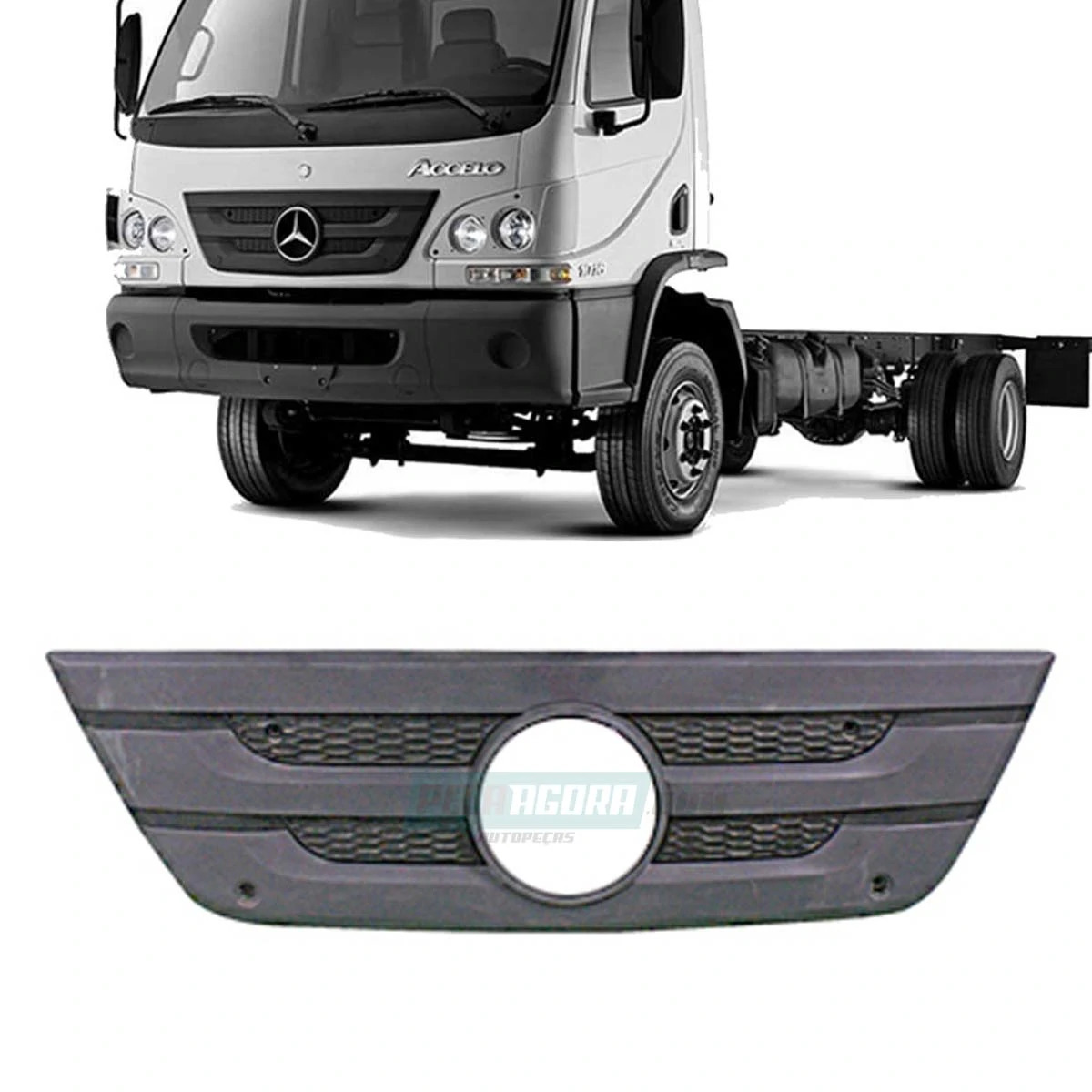 GRADE DIANTEIRA M ACCELO SEM ESTRELA MERCEDES BENZ (9797500018.)