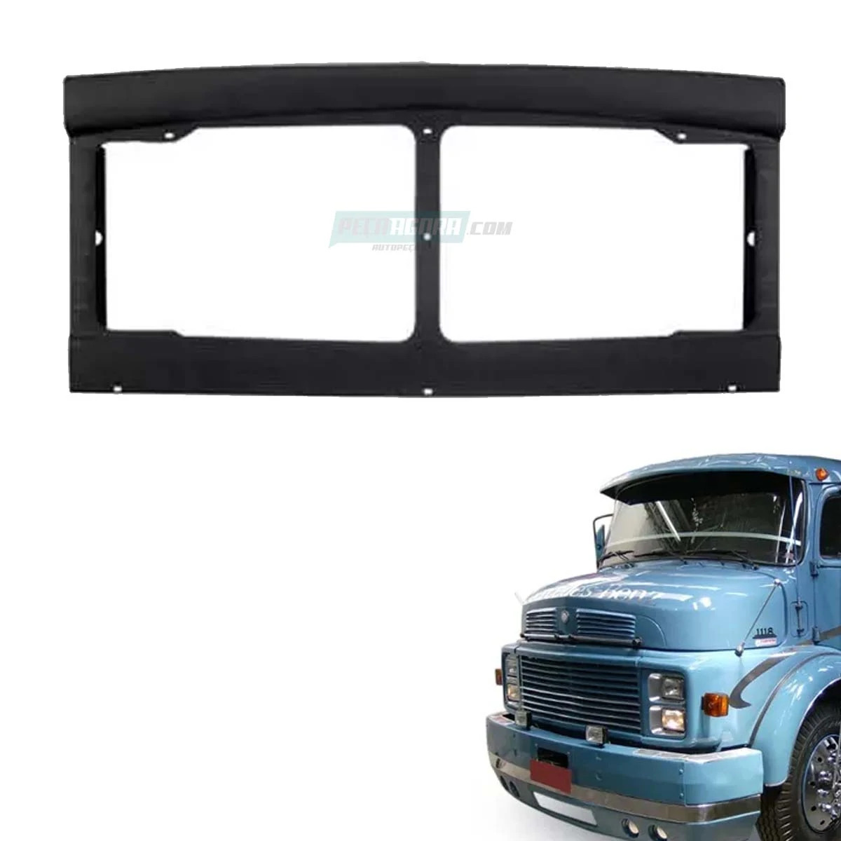 GRADE DIANTEIRO MB 1113 1313 1513 1518 2013 2213 CARA PRETA MODERNO - CHAPA FERR